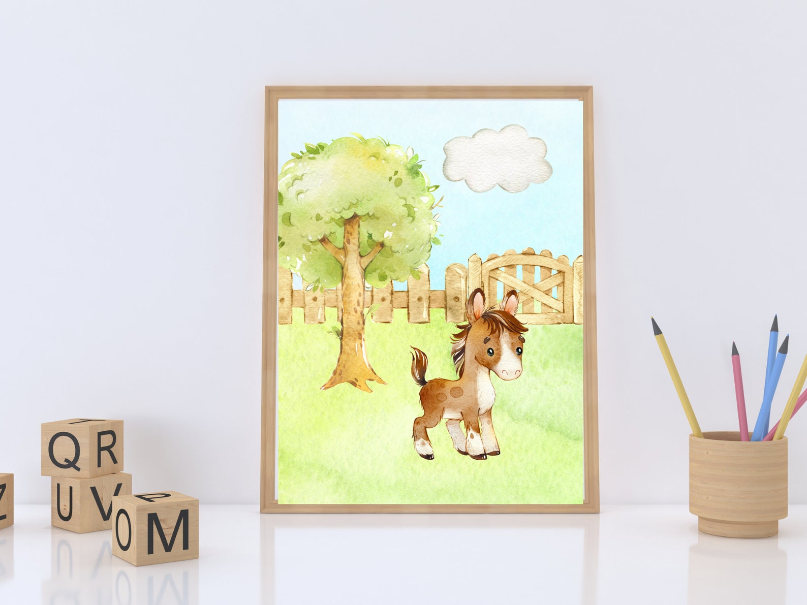BABY FARM ANIMAL Nursery Decor , 3 Piece Wall Art , Farm Animal Prints ...