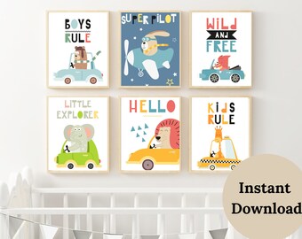 LITTLE BOYS ROOM decor , toddler boy room decor , car themed kids room , race car nursery , car nursery decor