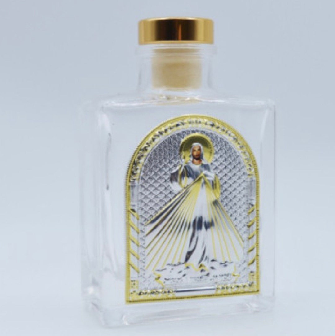 Jesus Divine Mercy Bottle | Holy Water Holy Oil Bottle | Religious Gift ...