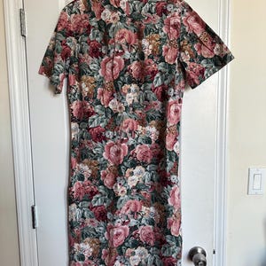 Homemade 80’s Vintage Floral Shift Dress - Women’s M/L
