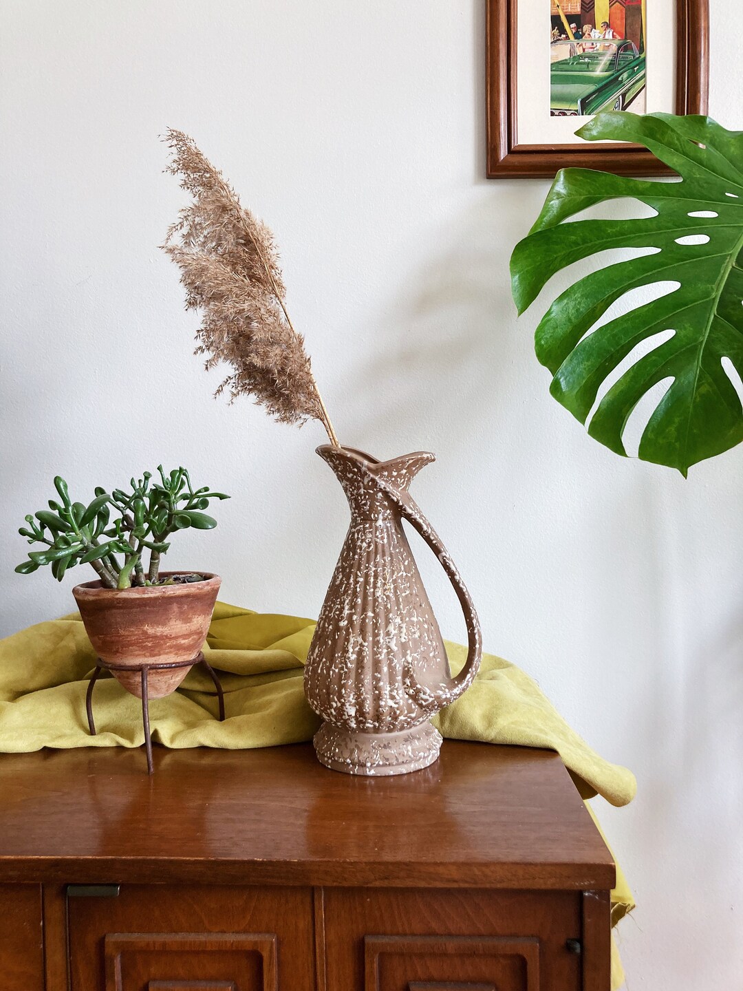 Large Porcelain Gold Splatter Vase