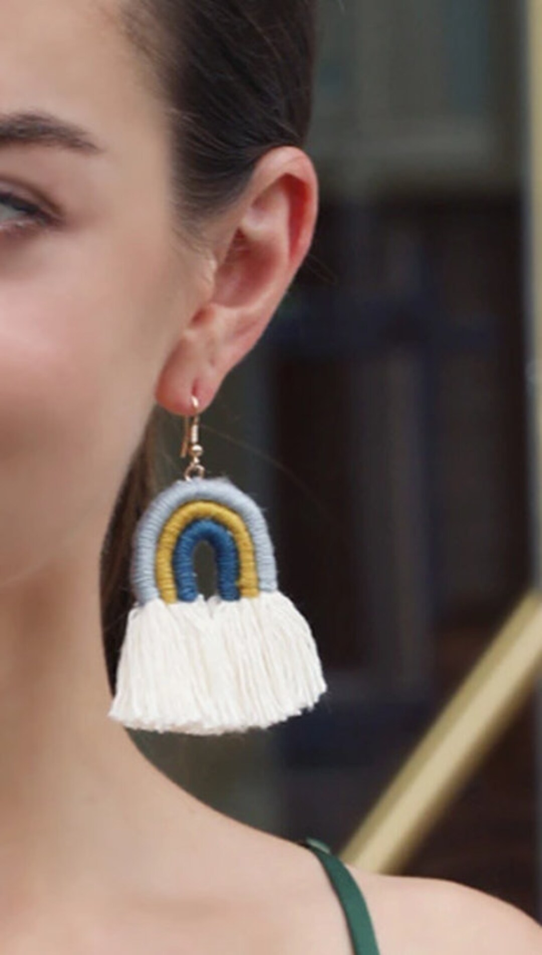 Orecchini arcobaleno con nappe, 1 paia di orecchini a perno arcobaleno, Orecchini Orgoglioso, orecchini in stile boho, orecchini lunghi con nappa, Accessori Orecchini Per Donne