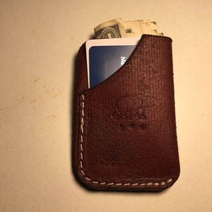 Minimalist lether wallet or card holder