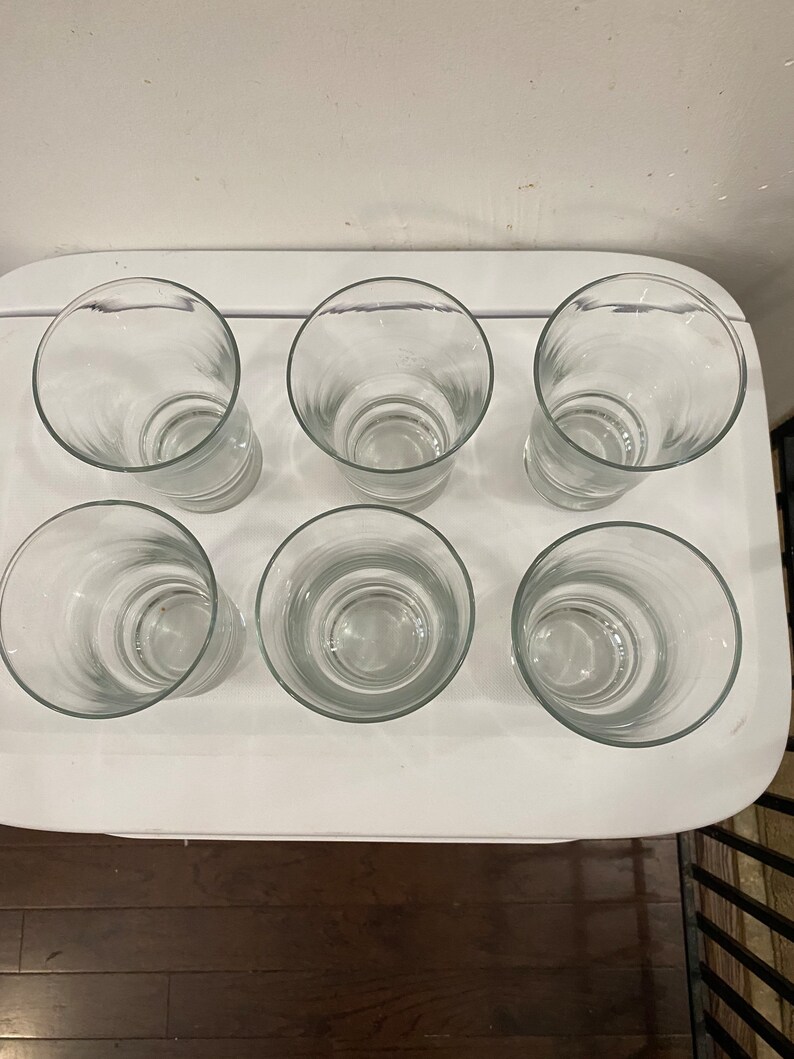 6 Vintage Anchor Hocking Glasses Etsy