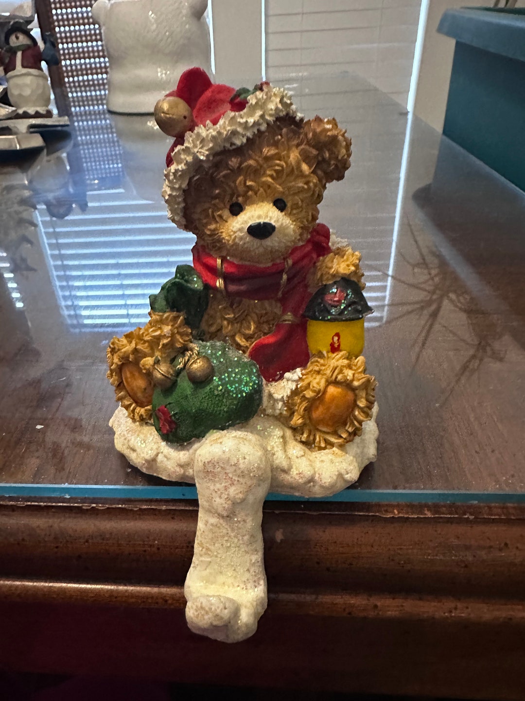 Vintage Teddy Bear Stocking Holder Etsy