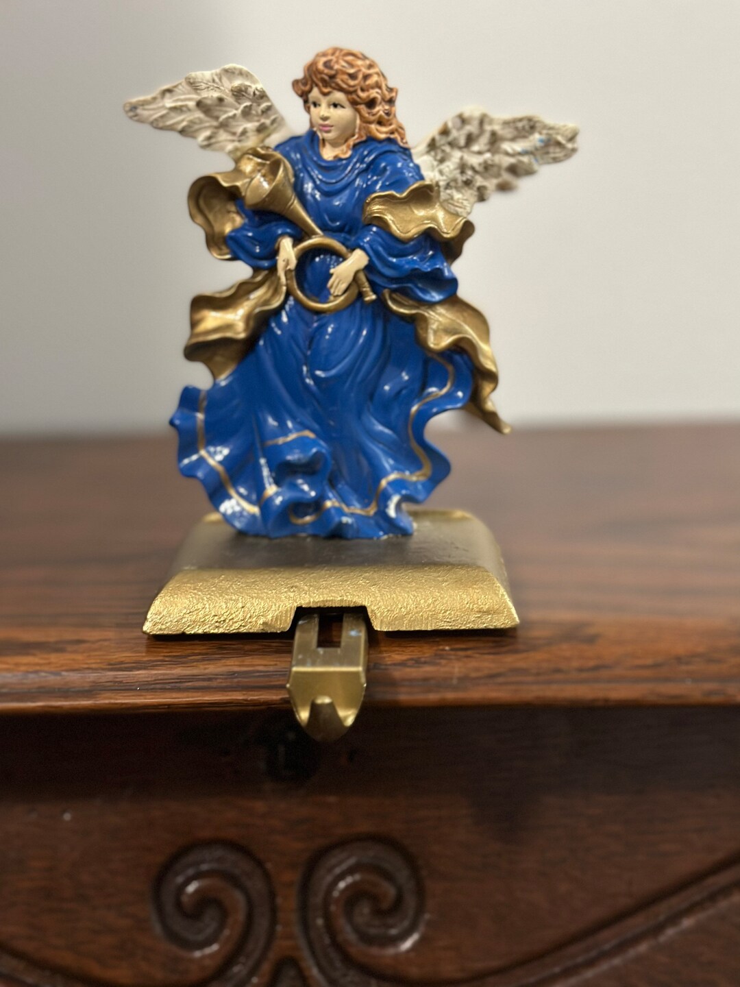 Vintage Angel Stocking Holder Etsy