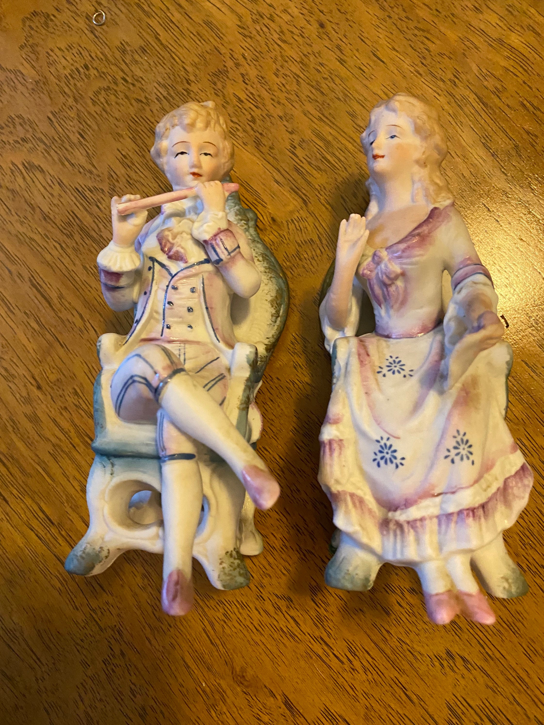 A pair of victorian statues make and female Etsy