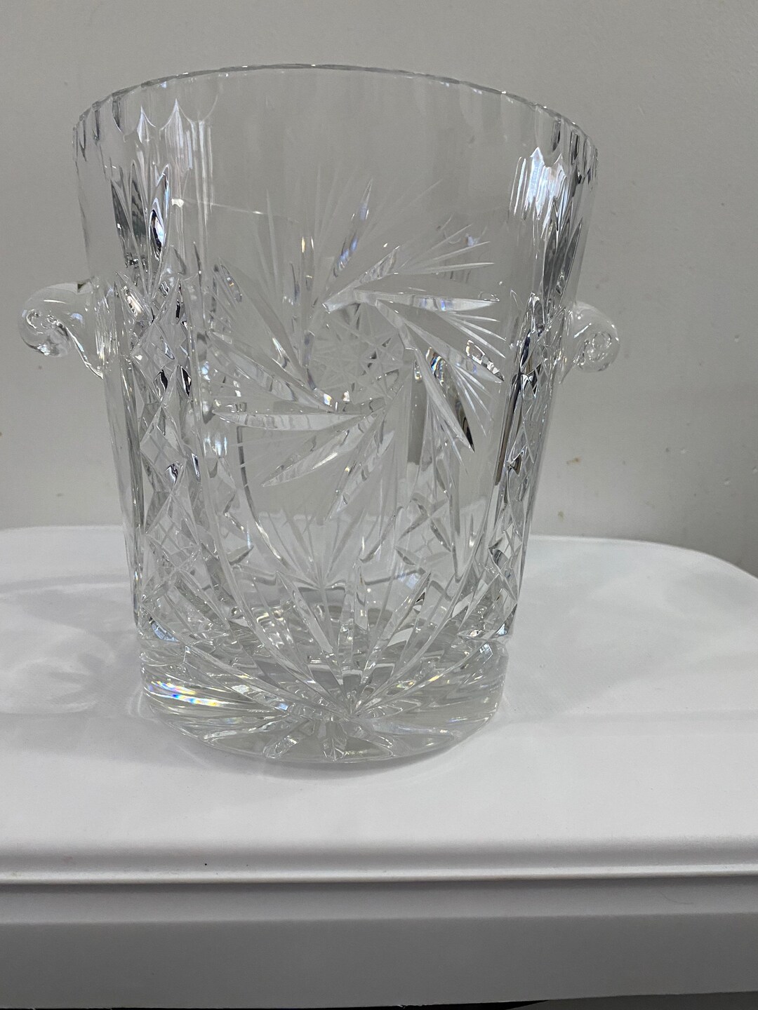 Beautiful Lead Crystal Ice Bucket Etsy