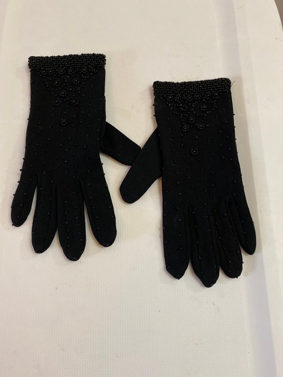 Vintage beaded gloves - image 1