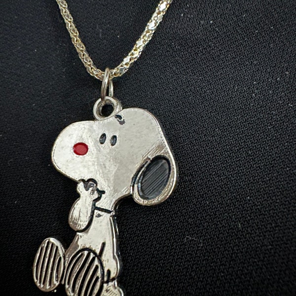 Snoopy Necklace Etsy
