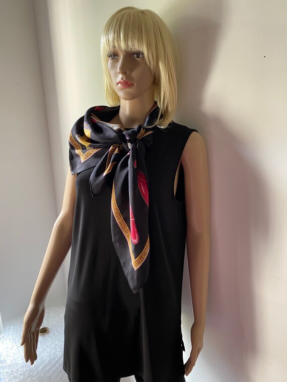 Vintage silk blend scarf - image 2