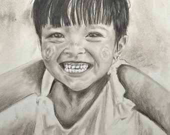 Portrait, Art, Drawing, Charcoal art, Pencil art, Hand drawn