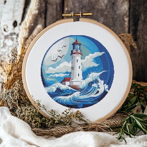 Lighthouse v2 Cross stitch Pattern, Lighthouse Cross Stitch, Cross Stitch Pattern, cross stitch kit, PDF Pattern