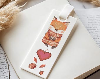 Autumn Fox Bookmark Cross Stitch Pattern, Cross Stitch, Cross Stitch Pattern, cross stitch kit, PDF Pattern