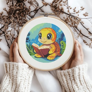 Cute Turtle Cross stitch Pattern, cute turtle Cross Stitch, Animal Cross Stitch Pattern, cross stitch kit, PDF Pattern
