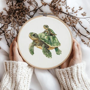 Turtle Cross stitch Pattern, Turtle Cross Stitch, Cross Stitch Pattern, cross stitch kit, PDF Pattern