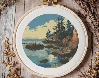 Vancouver Island Cross stitch Pattern, Cross Stitch, Cross Stitch Pattern, cross stitch kit, PDF Pattern