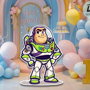 Big Decor Buzz Cutout, Toy Story Birthday, Buzz lightyear Party Prop, Toy story Decoration, Instant Download printable