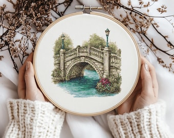 鉄橋 - クロスステッチチャート - Etsy 日本