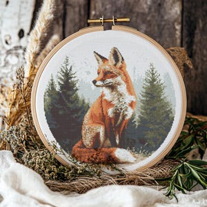 Fox Cross stitch Pattern, Fox Cross Stitch, Cross Stitch Pattern, cross stitch kit, PDF Pattern