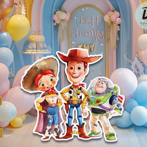 Großes Dekor Toy Story Ausschnitt, Toy Story Geburtstag, Toy Story Party Prop, Spielzeug Geschichte Dekoration, Sofortiger Download zum ausdrucken
