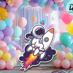 Astronaut Big Decor Cutout, Astronaut Birthday, Astronaut Party Prop, Astronaut Decoration, Instant Download printable