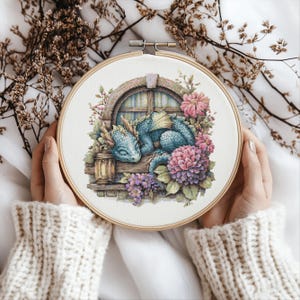 Dragon Cross Stitch Pattern: Fantasy Art (PDF Download)
