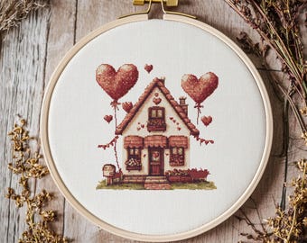 Sweet House Cross stitch Pattern, Sweet House Cross Stitch, Cross Stitch Pattern, cross stitch kit, PDF Pattern