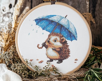 Hedgehog Cross stitch Pattern, Hedgehog Cross Stitch, Cross Stitch Pattern, cross stitch kit, PDF Pattern