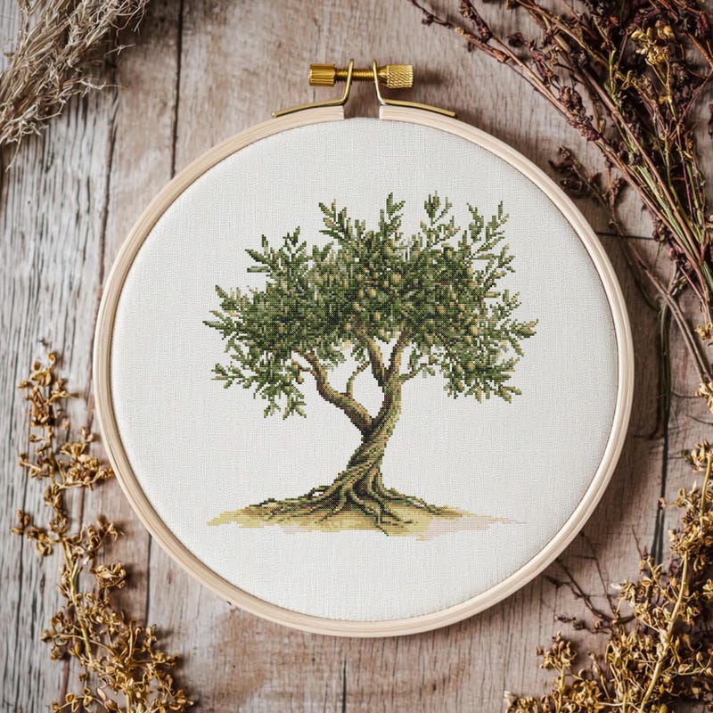 Tree Cross Stitch - Etsy