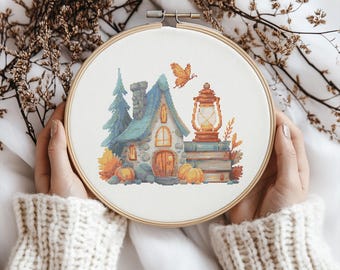 Home Cross Stitch Pattern, House Stitch kit, Cross Stitch Pattern, cross stitch kit, PDF Pattern, digital download