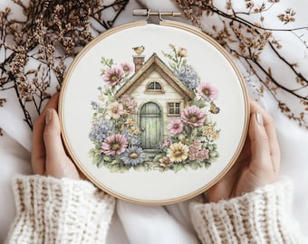 Small House Cross stitch Pattern, Small House Cross Stitch, Cross Stitch Pattern, cross stitch kit, PDF Pattern