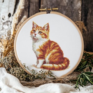 Cat Cross Stitch Pattern, Cat Cross Stitch, Cross Stitch Pattern, cross stitch kit, PDF Pattern