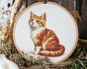 Cat Cross Stitch Pattern, Cat Cross Stitch, Cross Stitch Pattern, cross stitch kit, PDF Pattern