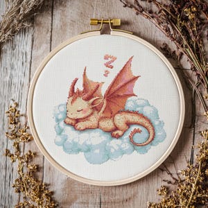 Baby Dragon Cross stitch Pattern, Dragon Cross Stitch, Cross Stitch Pattern, cross stitch kit, PDF Pattern