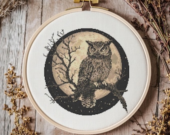 Owl Cross stitch Pattern, Owl Cross Stitch, Cross Stitch Pattern, cross stitch kit, PDF Pattern