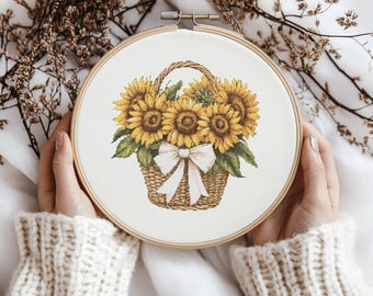 Plastic Canvas Cross Stitch Rose,sunflower - Counted Cross