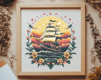クロスステッチキット セイルアート 586 - Etsy 日本