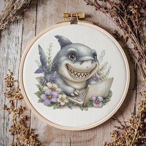 Shark Cross stitch Pattern, Shark Cross Stitch, Cross Stitch Pattern, cross stitch kit, PDF Pattern
