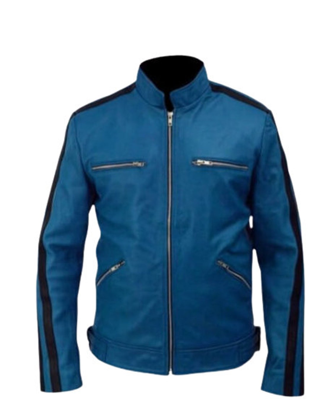 Motorcycle Jackets for Men Dirk Gently Holistic Detective Blue Biker