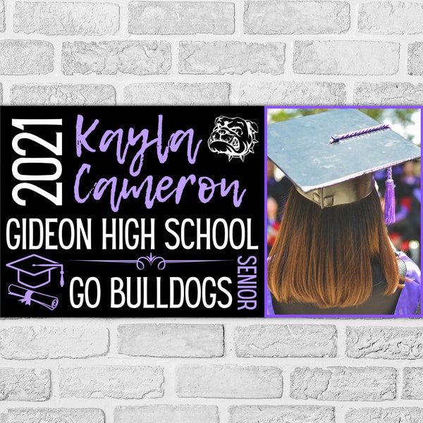 Graduation Banner Template | Template | Graduation | Photography | Senior Template | Announcement Template | Banner | Photo | Large Sign