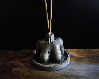 breast Incense Holder | Incense holder | Round Incense Holder | woman torso Shape Incense Holder | Concrete incense holder | scandi decor