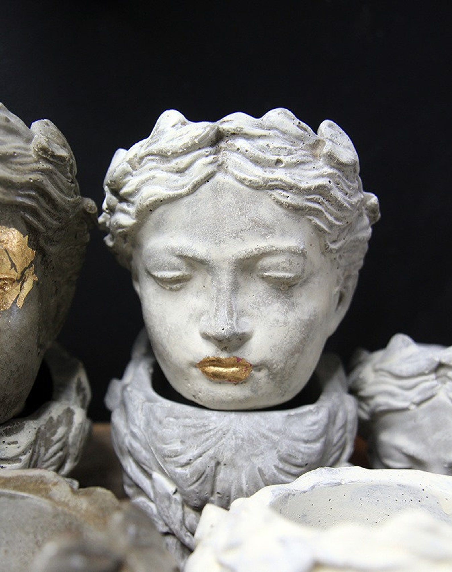 Greek Goddess Head Planter Succulent Planter Etsy UK