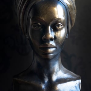 African Woman Face Shaped Flower Pots Head Pots Female Head Planter ...