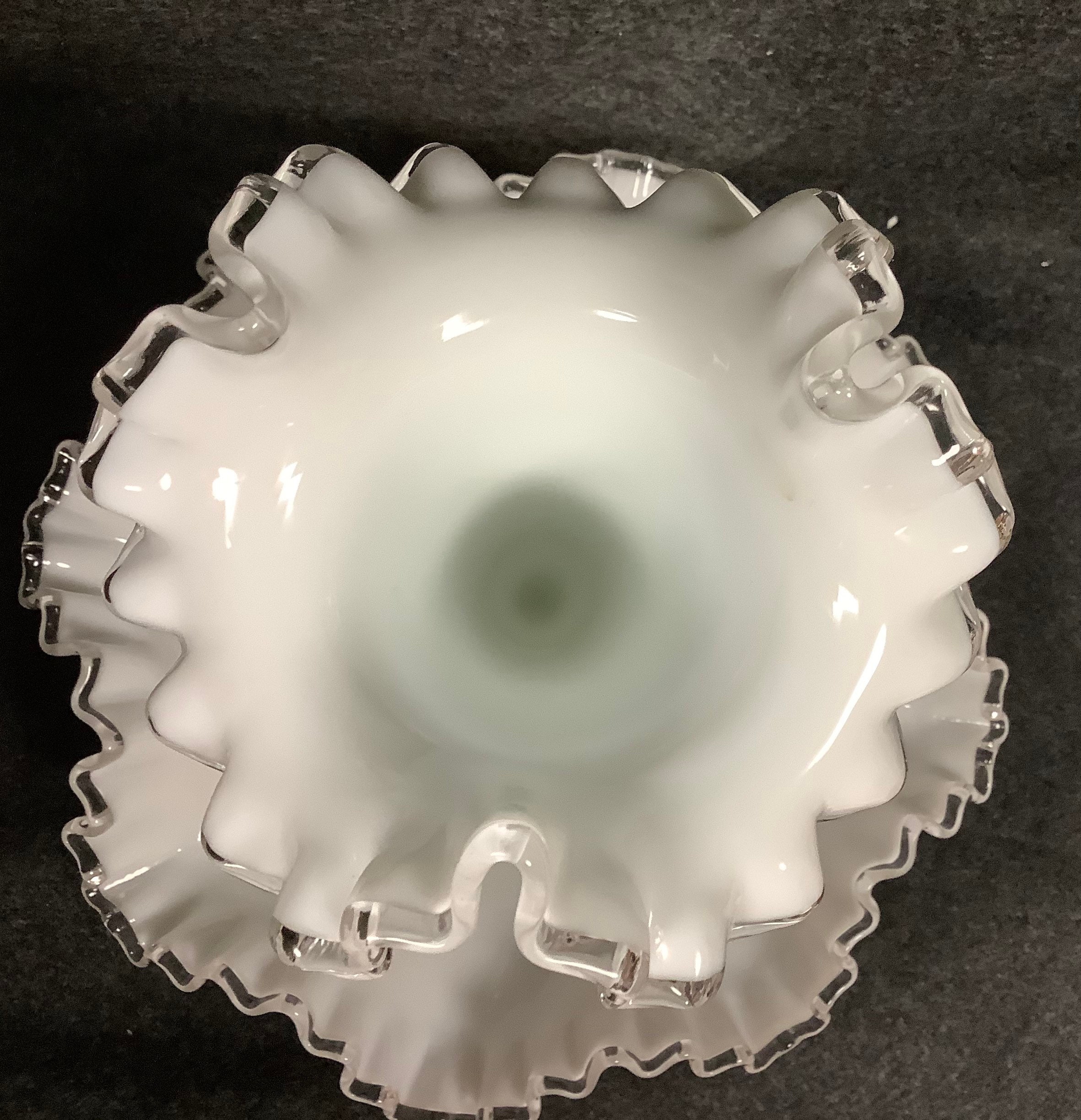 Fenton Silvercrest One Horn Large 14 Epergne Etsy UK