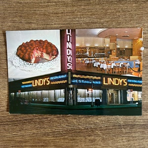 Lindy’s Restaurant Vintage Postcard, New York City Broadway