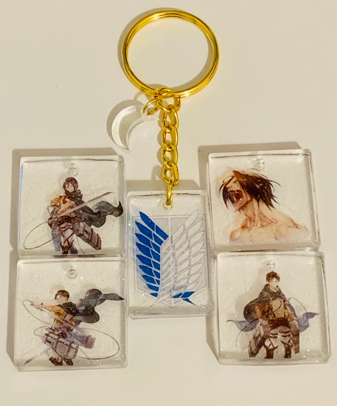 Custom Anime Resin Keychains Etsy