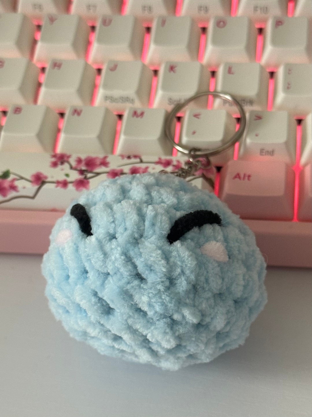 Cute Slime Keychain / Blushing Slime / RT Slime / Anime Slime Etsy