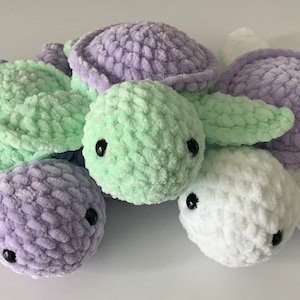 Tortue en peluche / Tortue au crochet / Tortue de mer / Tortues personnalisées