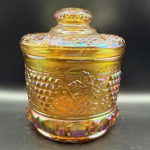 Fenton Tobacco Jar - Etsy